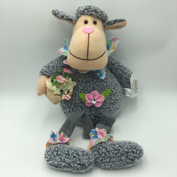 2 Hannas Handiworks Grey Spring Sheep New With Tags - Picture 7 of 12
